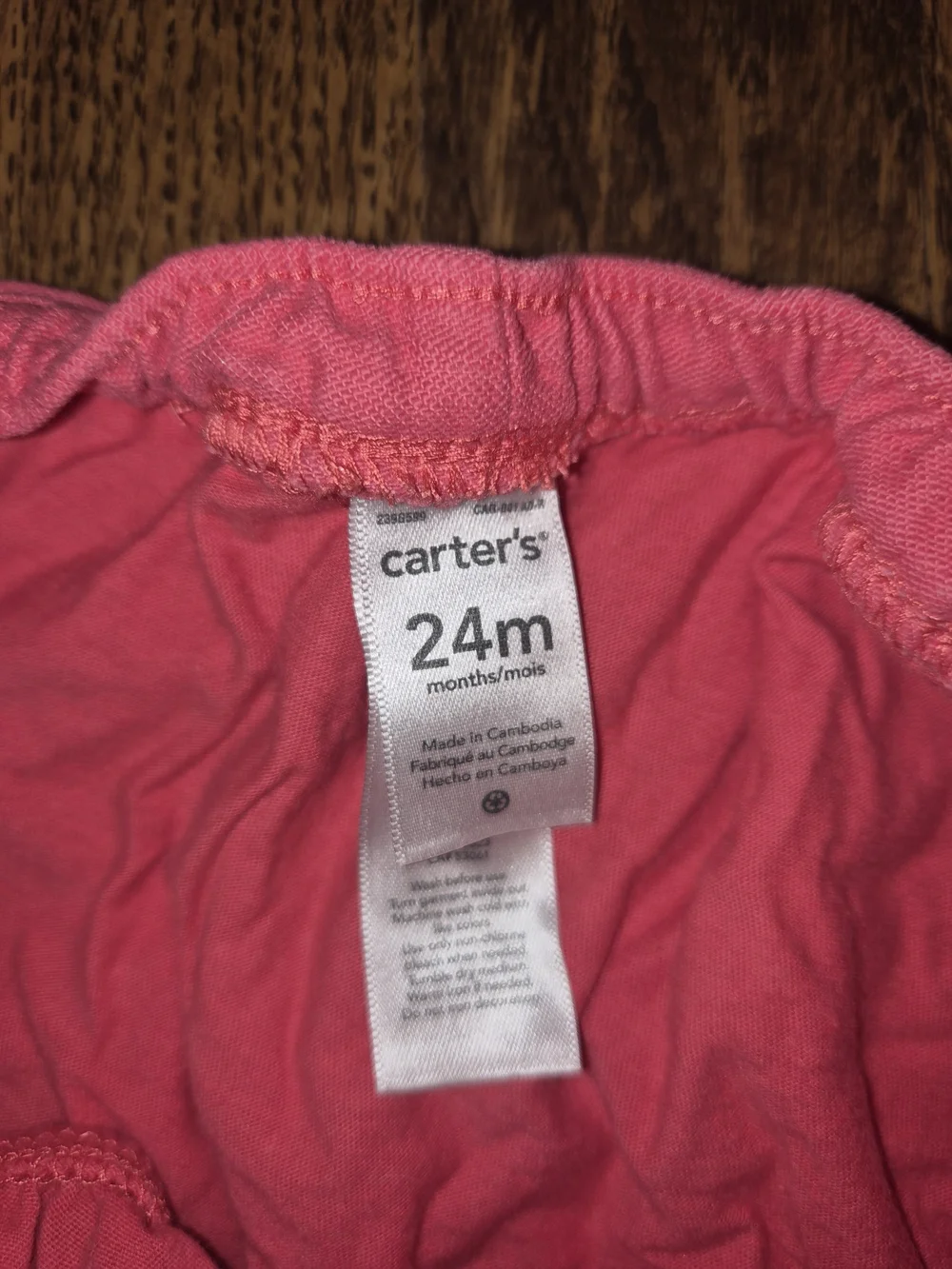 Carter's Coral Pink Drawstring Pocket Skort w Bloomers 4T